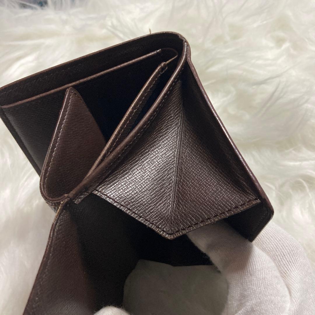 【美品】Louis Vuitton ルイヴィトン ダミエ 二つ折り財布