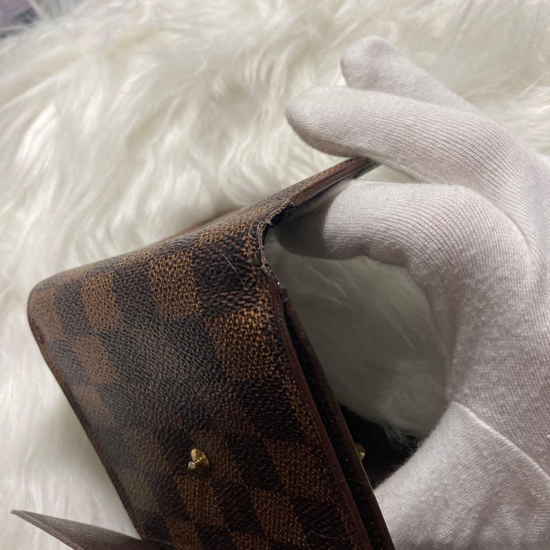 【美品】Louis Vuitton ルイヴィトン ダミエ 二つ折り財布