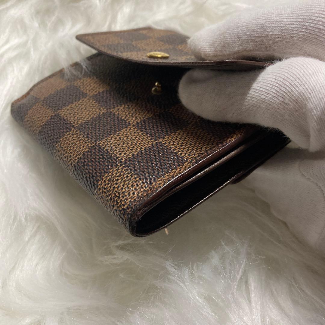 【美品】Louis Vuitton ルイヴィトン ダミエ 二つ折り財布