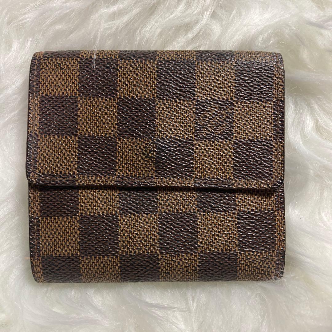【美品】Louis Vuitton ルイヴィトン ダミエ 二つ折り財布