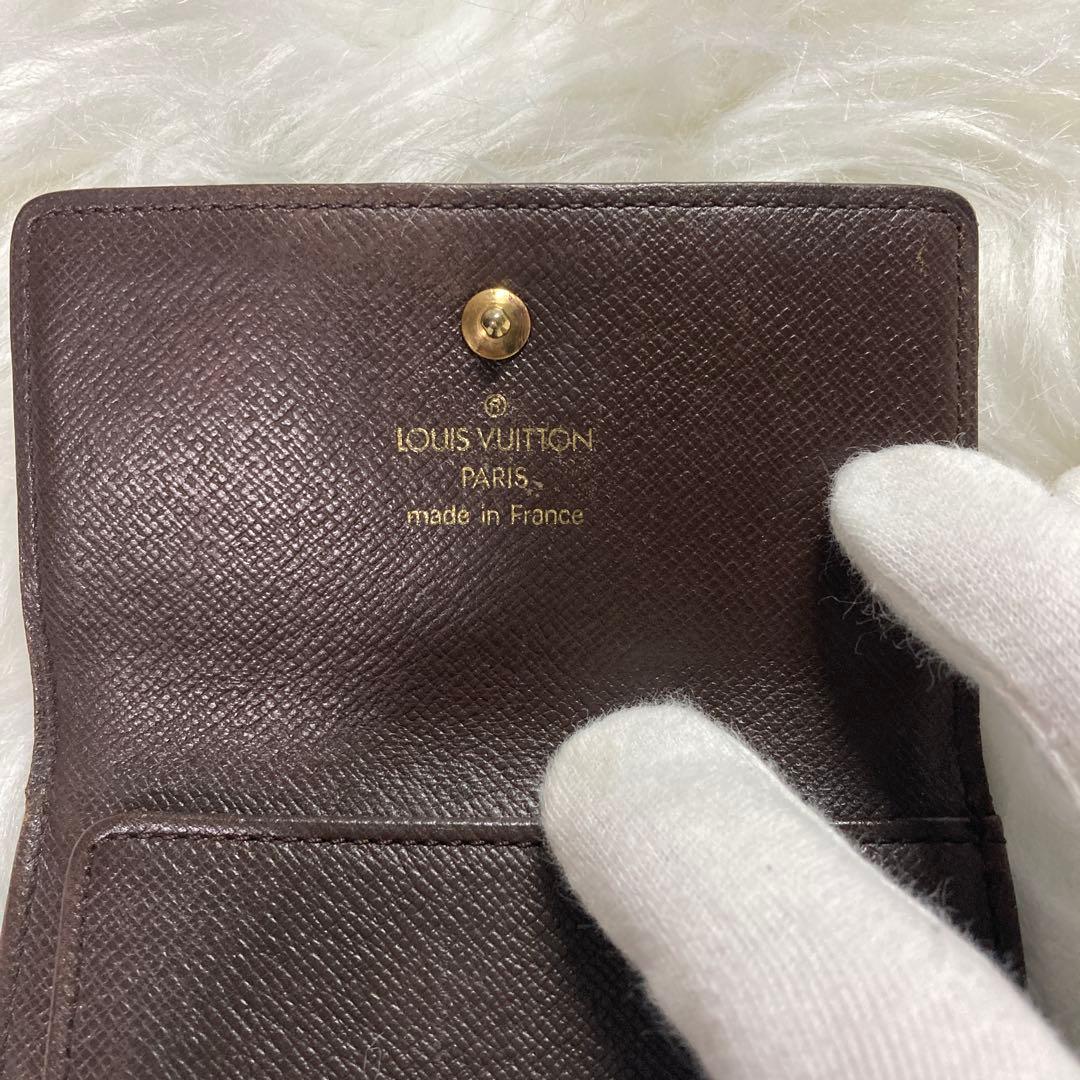 【美品】Louis Vuitton ルイヴィトン ダミエ 二つ折り財布