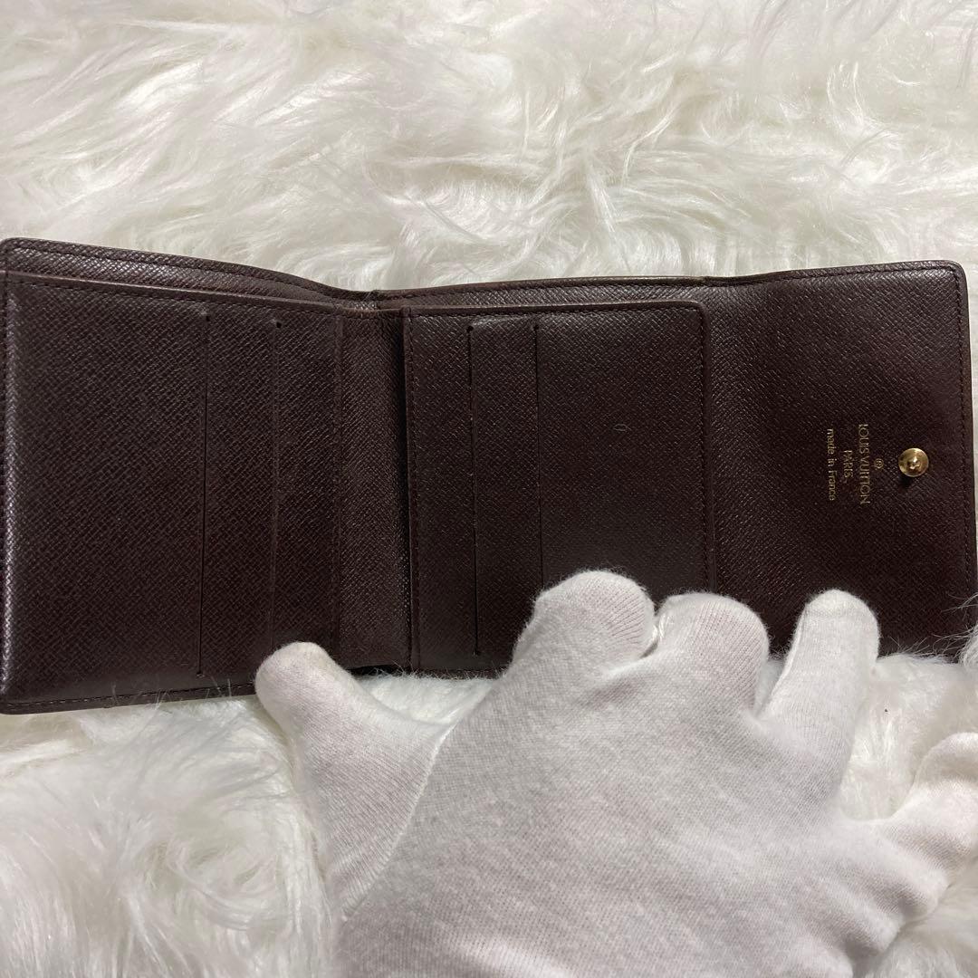 【美品】Louis Vuitton ルイヴィトン ダミエ 二つ折り財布