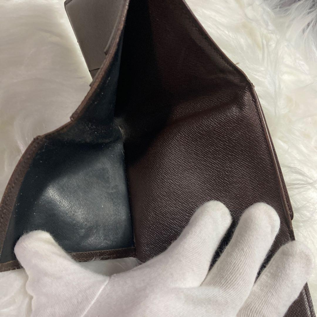 【美品】Louis Vuitton ルイヴィトン ダミエ 二つ折り財布