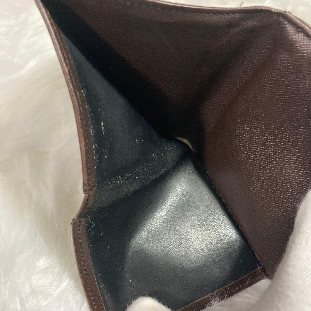 【美品】Louis Vuitton ルイヴィトン ダミエ 二つ折り財布