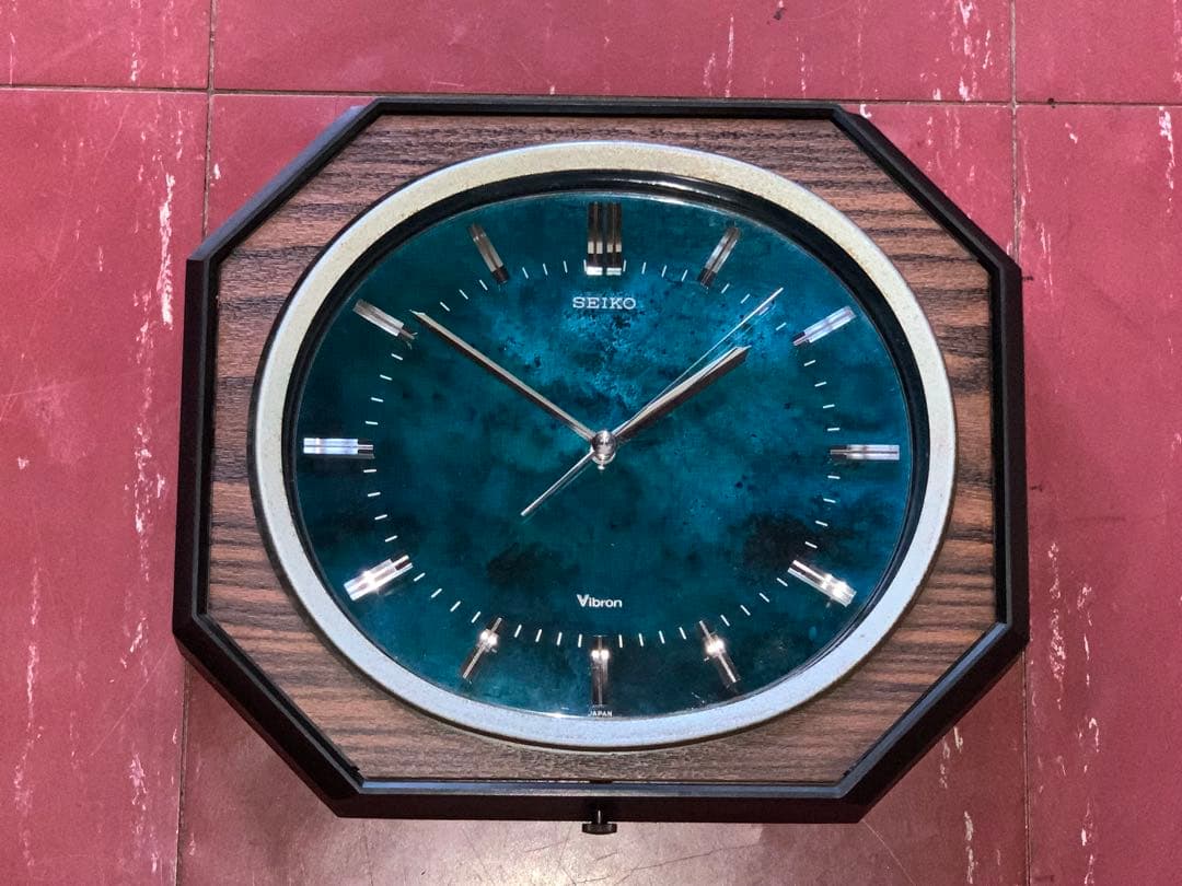 昭和レトロ　動作品　セイコー　SEIKO vibron 掛時計　スペースエイジ