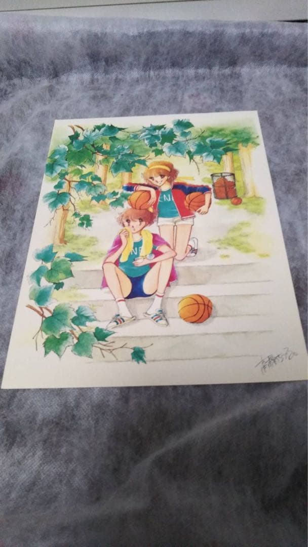 なかよし付録デラックスギャラリーイラスト１０枚とキャンディキャンディポストカード