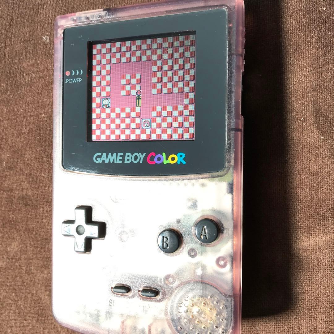 任天堂ゲームボーイカラー人気のクリアーパープル良品❤️動作確認済み