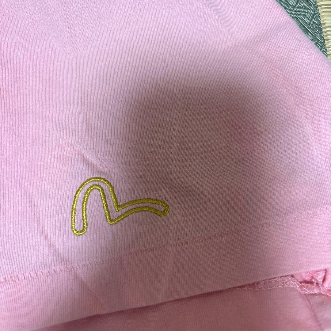 EVISU ピンク Tシャツ ヤスキヨ