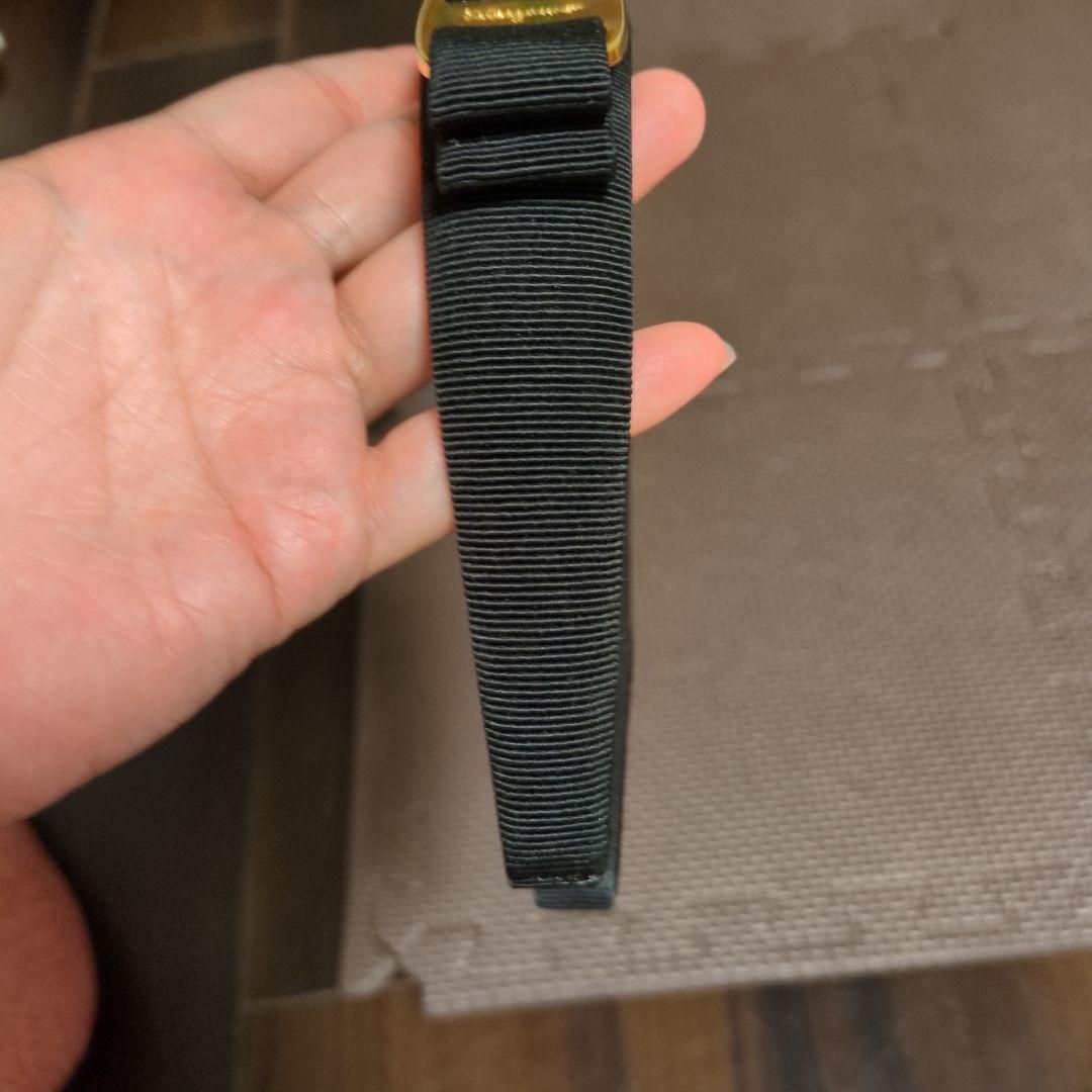 みぃ☆新品☆Salvatore Ferragamo 黒リボンカチューシャ