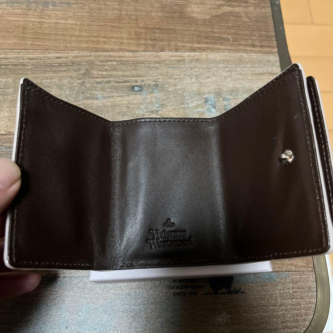 Vivienne Westwoodグラデーション三つ折り財布 ブラウンレディース