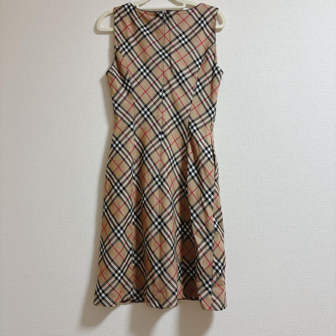 Burberry チェック柄 ノースリーブ ワンピース160A