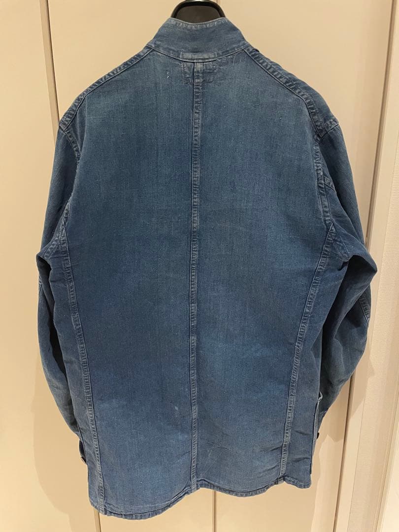 40s Fabram インディゴ　ファイヤーマン　ワーク　ジャケット　英国製