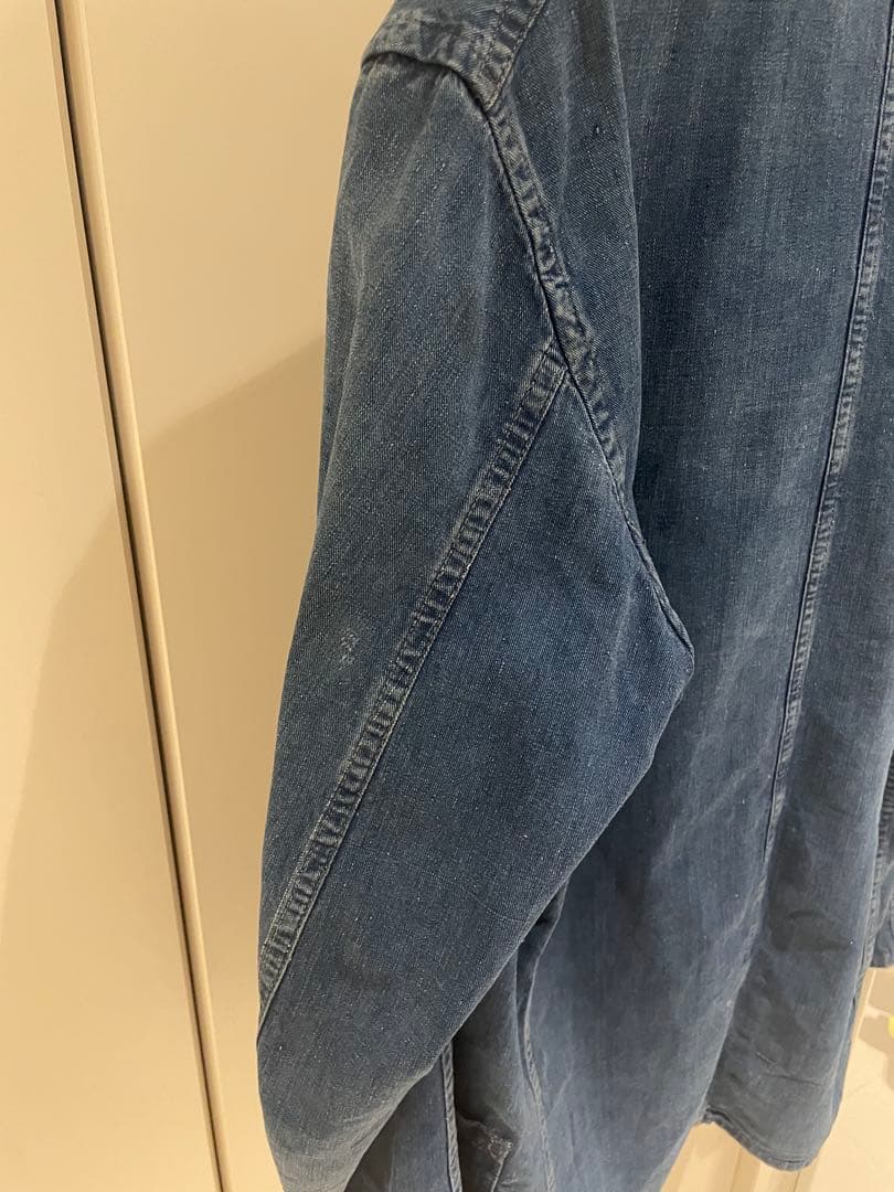 40s Fabram インディゴ　ファイヤーマン　ワーク　ジャケット　英国製