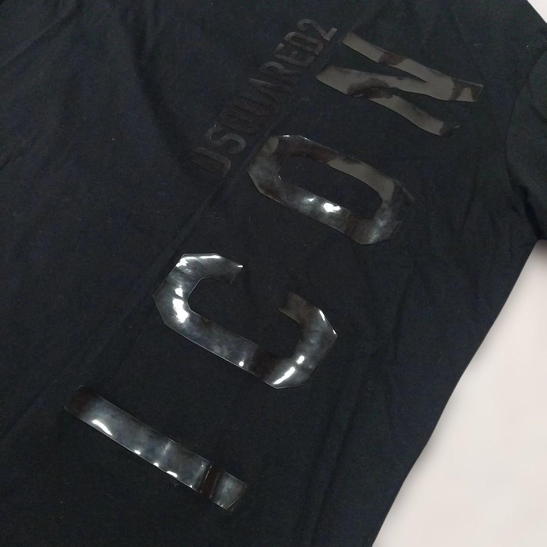 DSQUARED2 美品! S/Sカットソー ブラック サイズXL