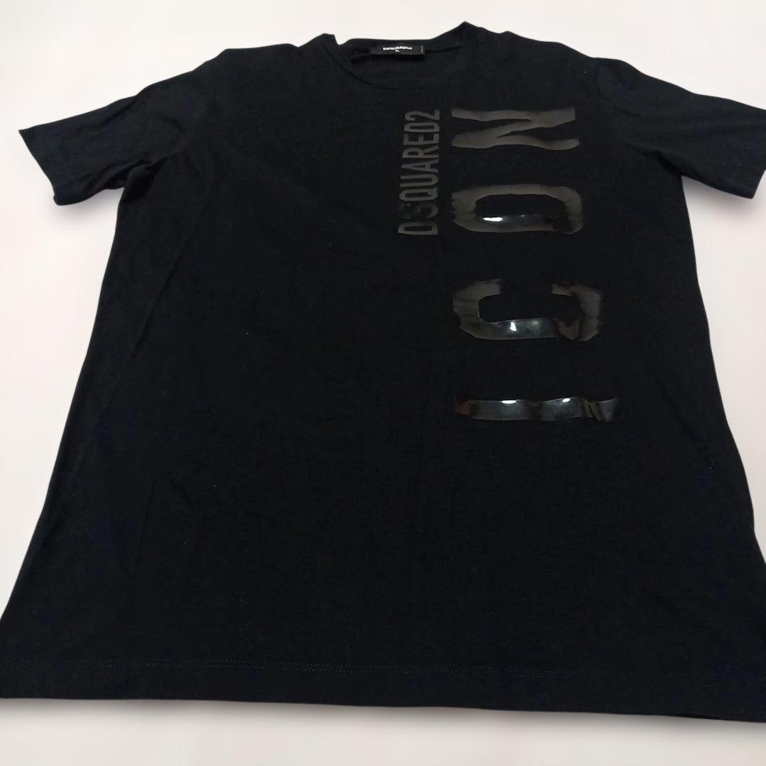 DSQUARED2 美品! S/Sカットソー ブラック サイズXL
