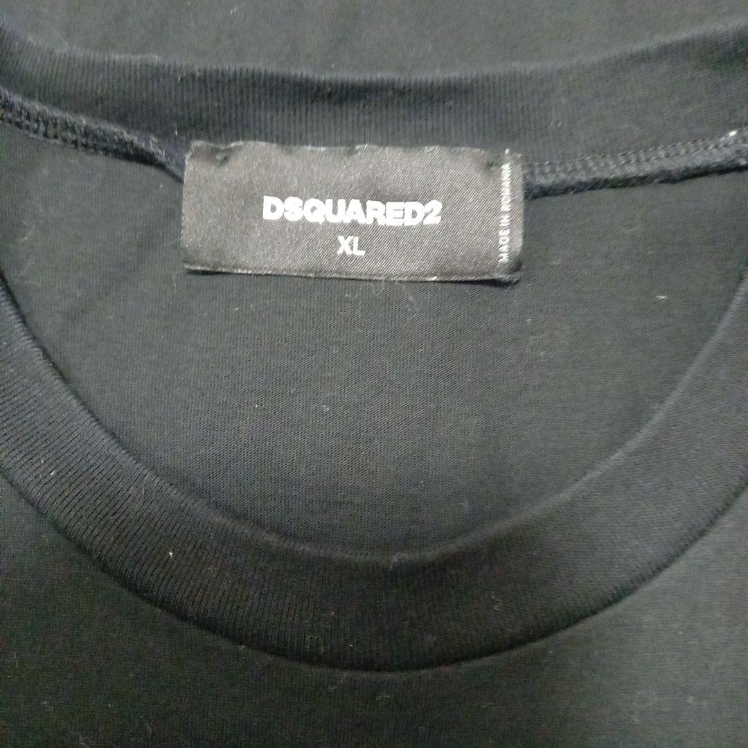 DSQUARED2 美品! S/Sカットソー ブラック サイズXL