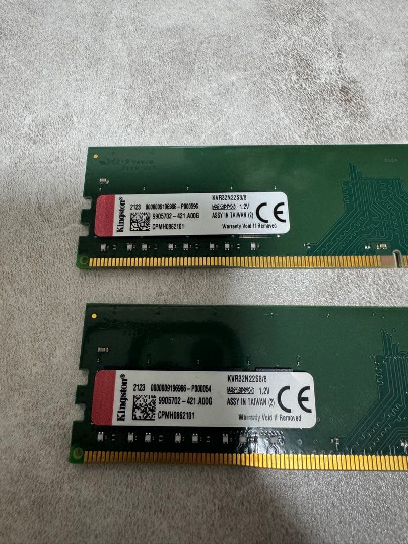 ddr4 16GB (8GB2枚) kingston メモリ