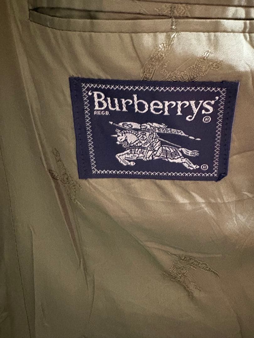 burberryドイツ製 テーラードジャケット チェック カーキ