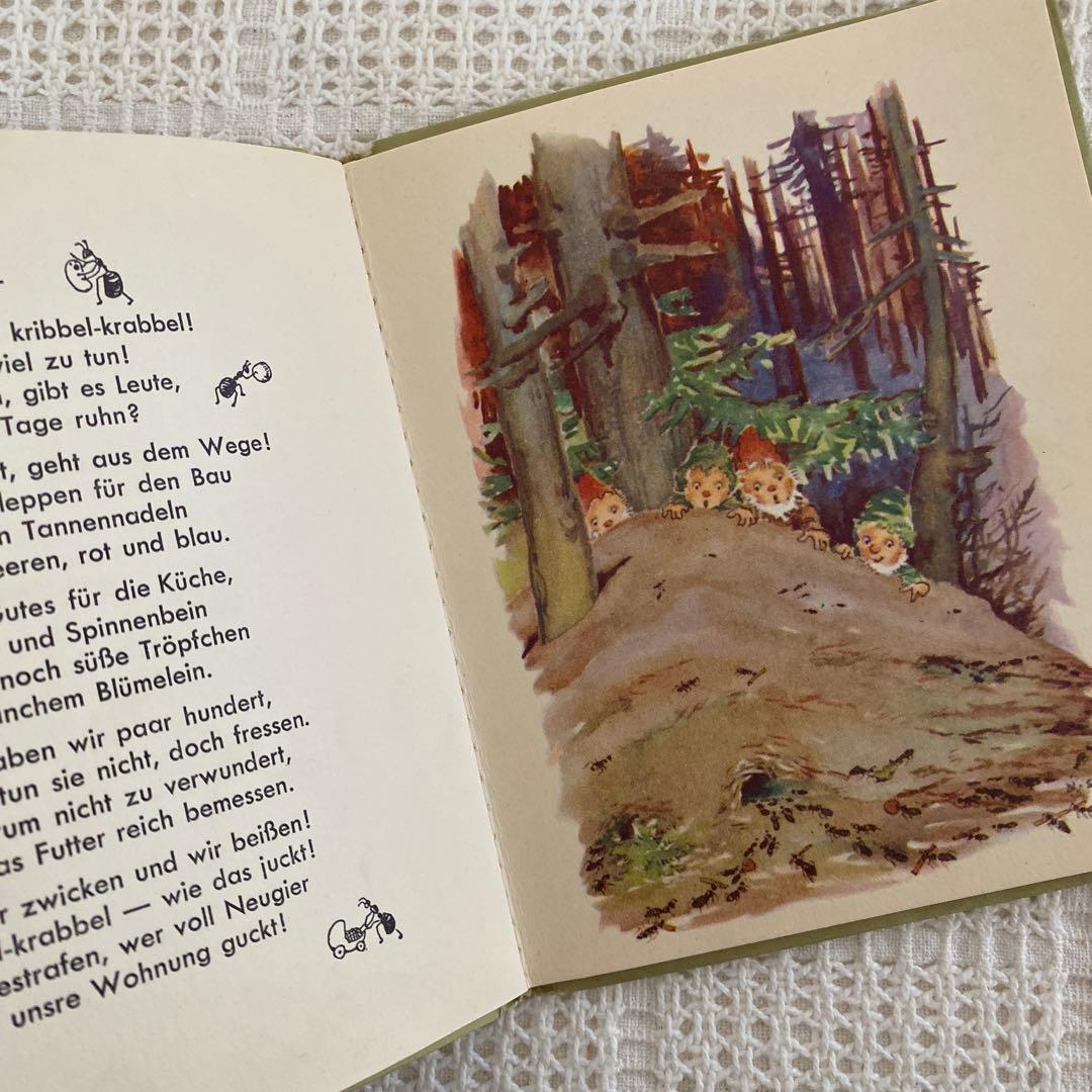 【レア】Nora Scholly ドイツの小さな絵本 森のお話 洋書 古書