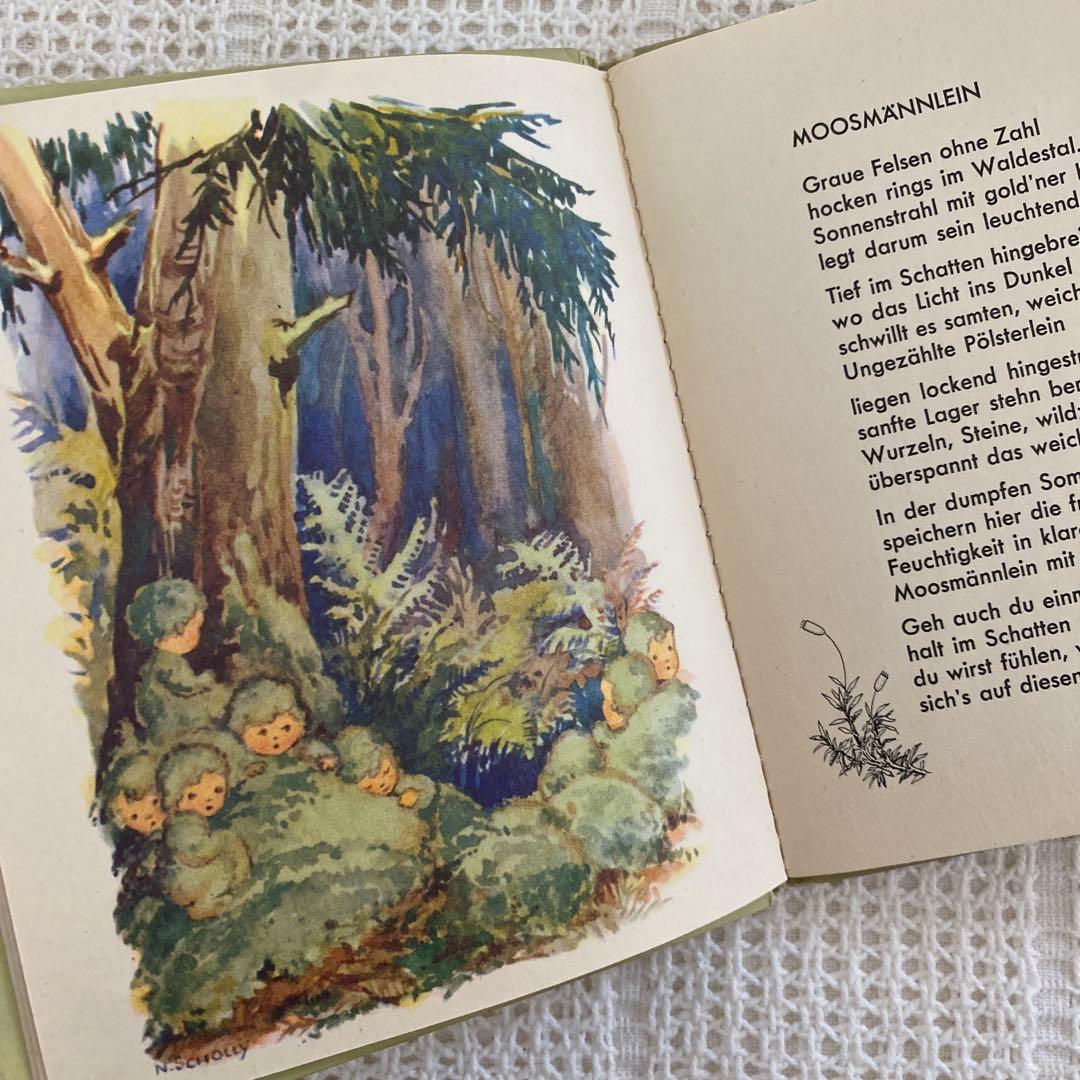 【レア】Nora Scholly ドイツの小さな絵本 森のお話 洋書 古書