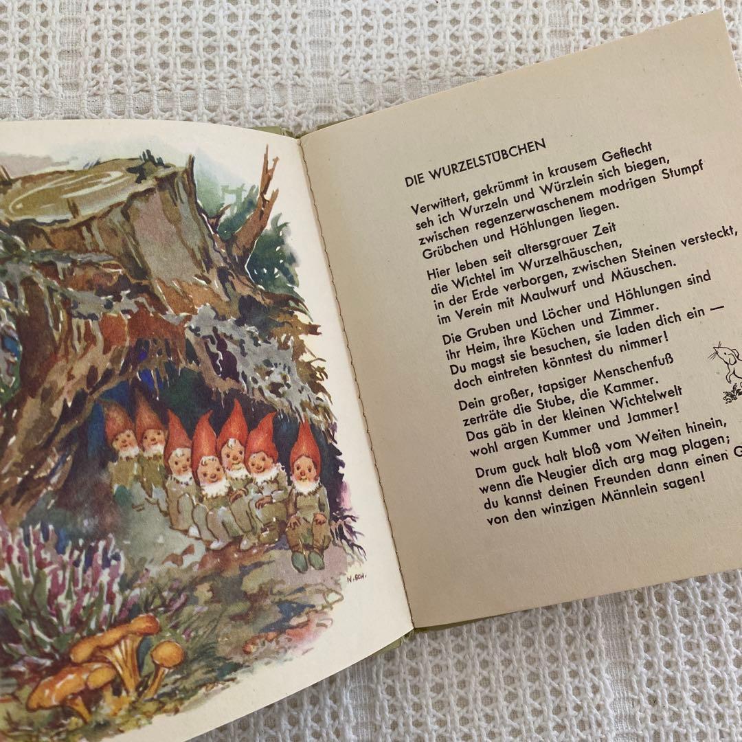 【レア】Nora Scholly ドイツの小さな絵本 森のお話 洋書 古書