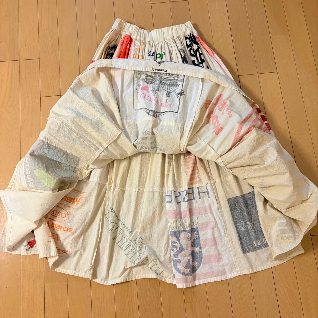 【FREEDA】Vintageヨーロピアンエコバッグ リメイクスカート