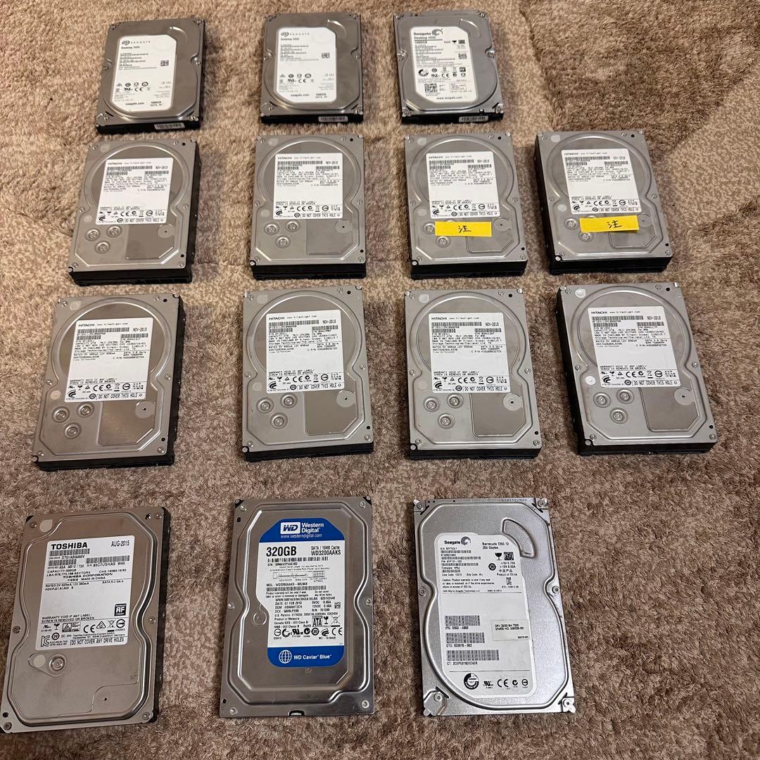 3.5インチ HDD 14個 20TB パーツ 東芝 Seagate WD