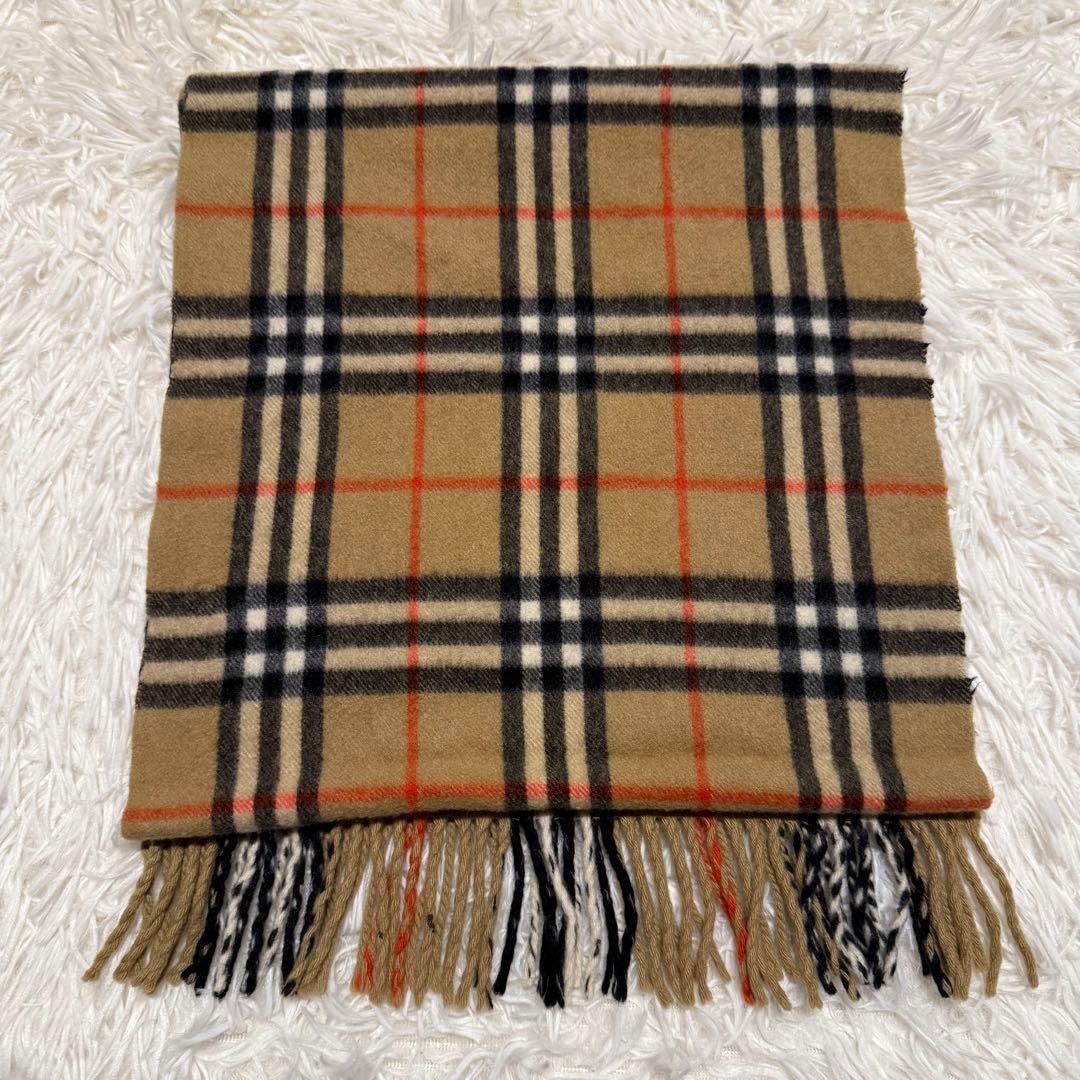 【Burberry’s】マフラー カシミヤ100% ベージュ ノバチェック