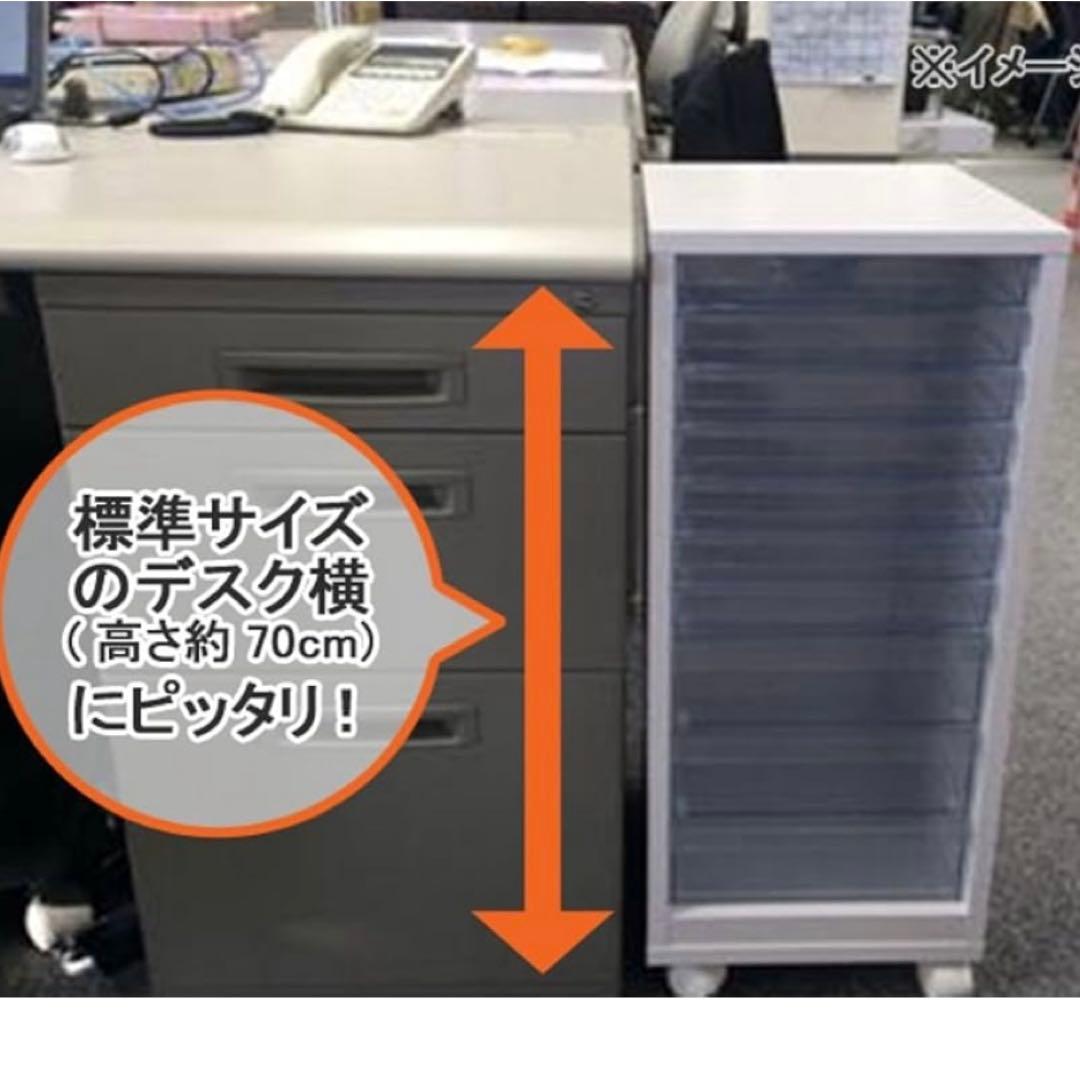 のぶ アイリスオーヤマ フロアケース キャスター付き 書類ケース
