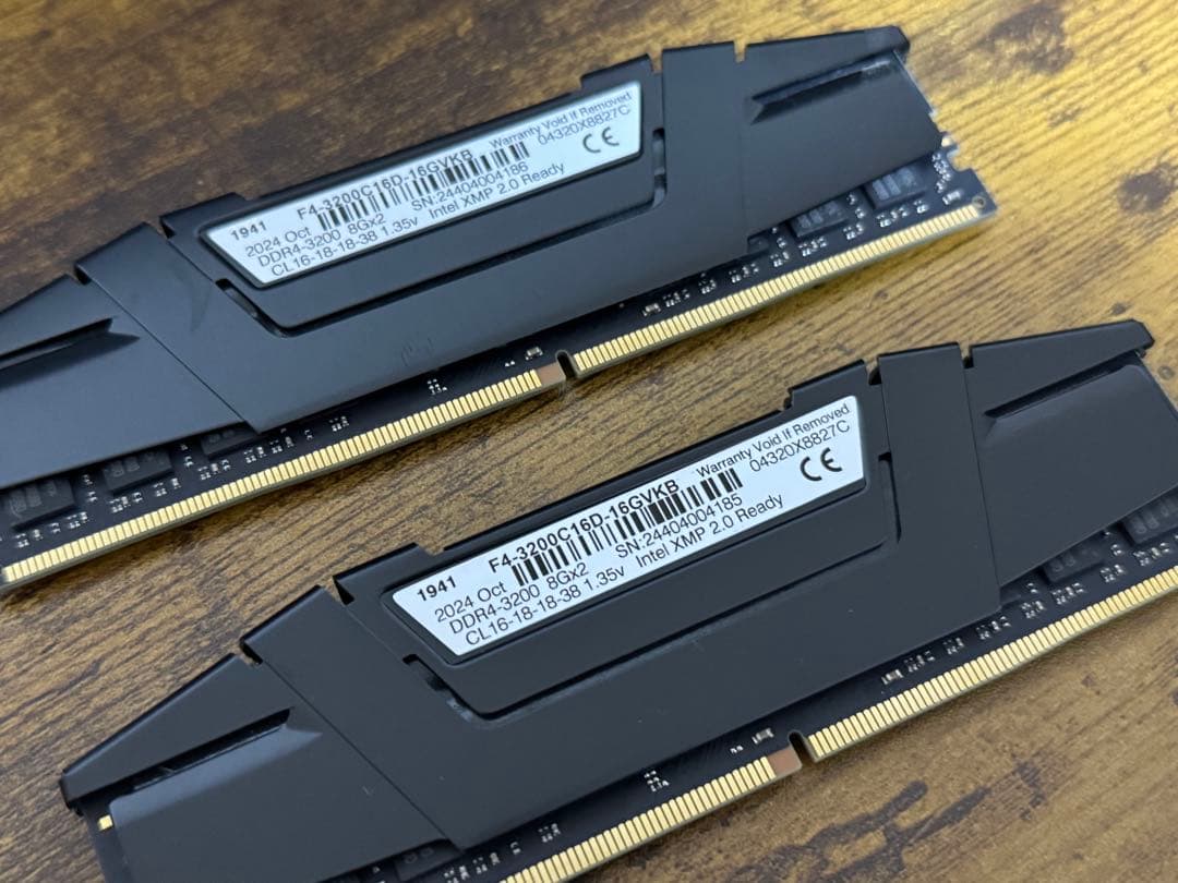 メモリー [G.Skill] [16GB (2 x 8GB) DDR4 3200MHz