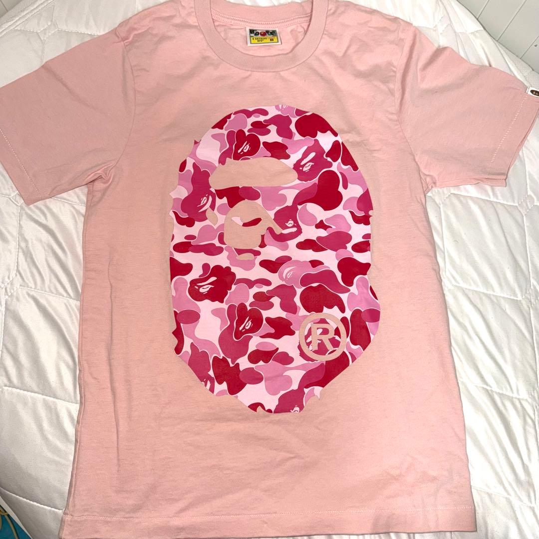 A BATHING APE ピンク Tシャツ XS
