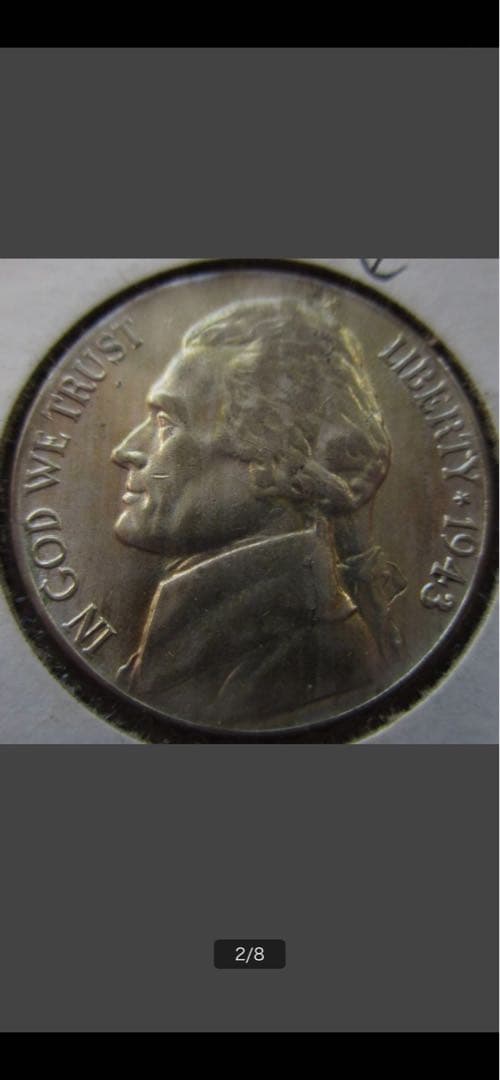 ミントエラー 1943-P PCGS AU58ジェファーソン ニッケル5c