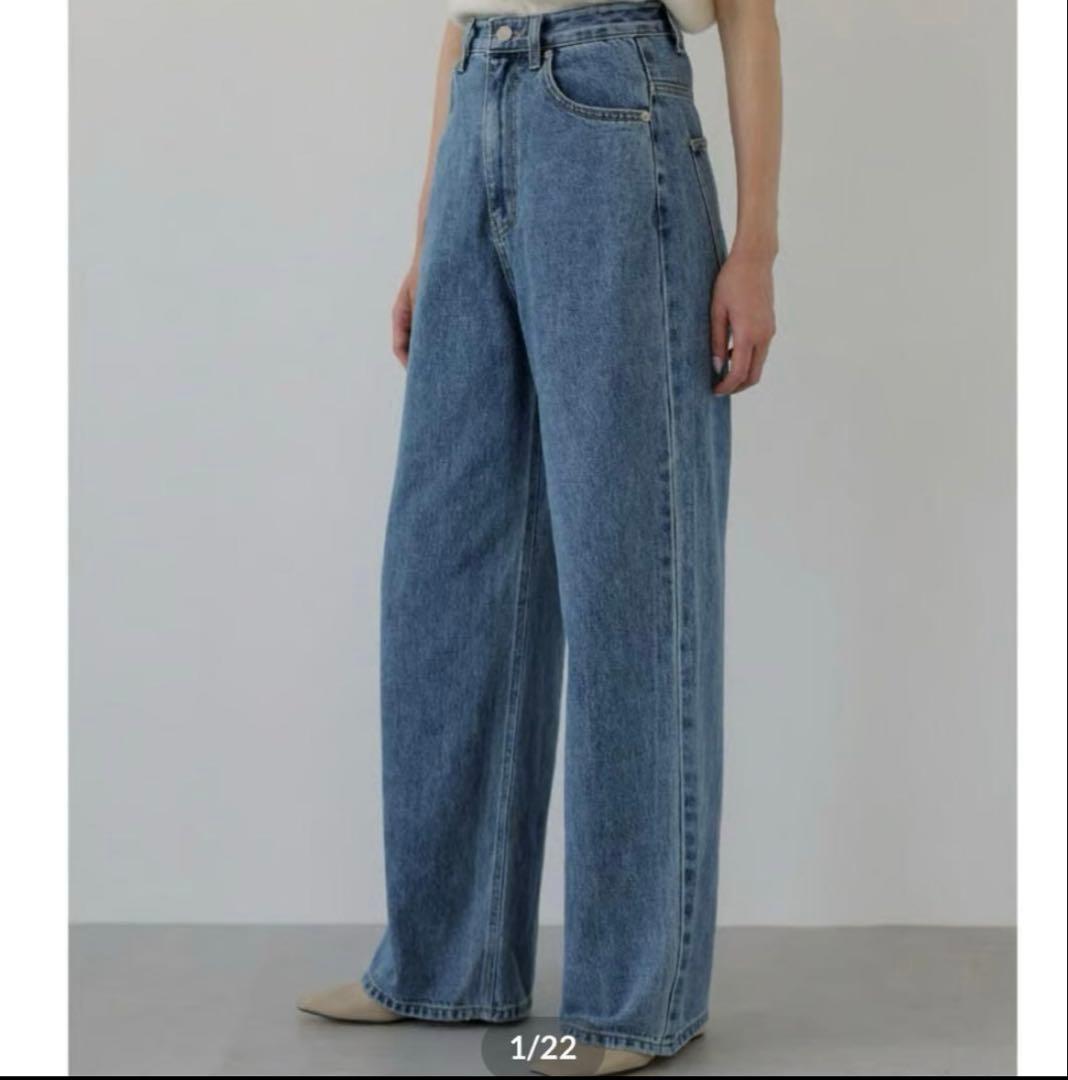 na.e ナエ ワイドルーズジーンズWide Loose Jeans 通常丈　L