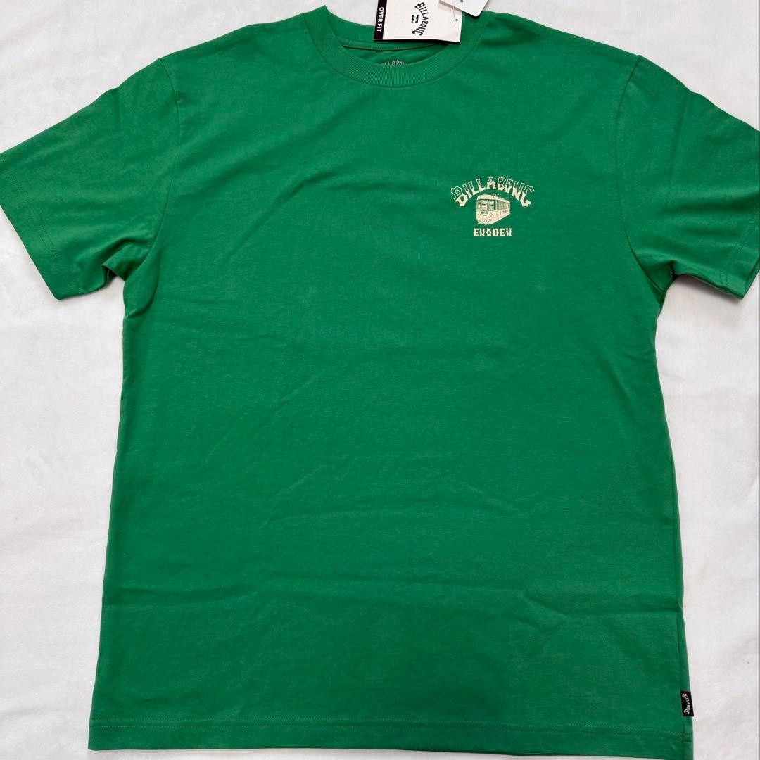 専用レア物‼️新品タグ付‼️完売品‼️Billabong 江ノ電　グリーン　TシャツM