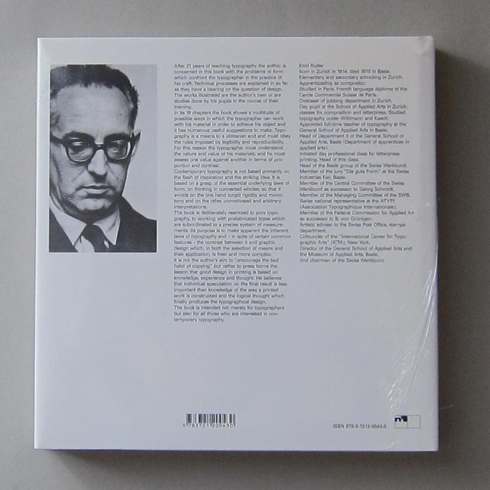 【未開封】エミール・ルーダー Emil Ruder “Typography”