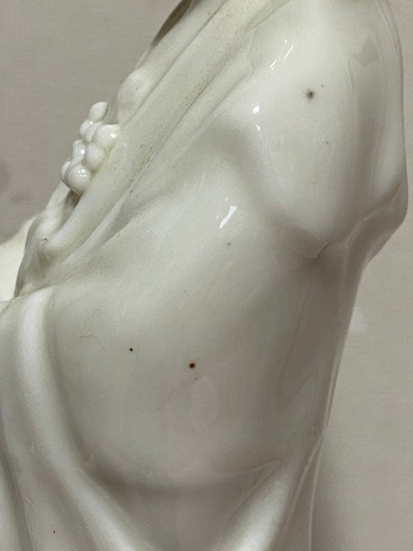♦白磁 観音菩薩立像 仏像 仏教美術 置物 飾り 美術品 工芸品 骨董品