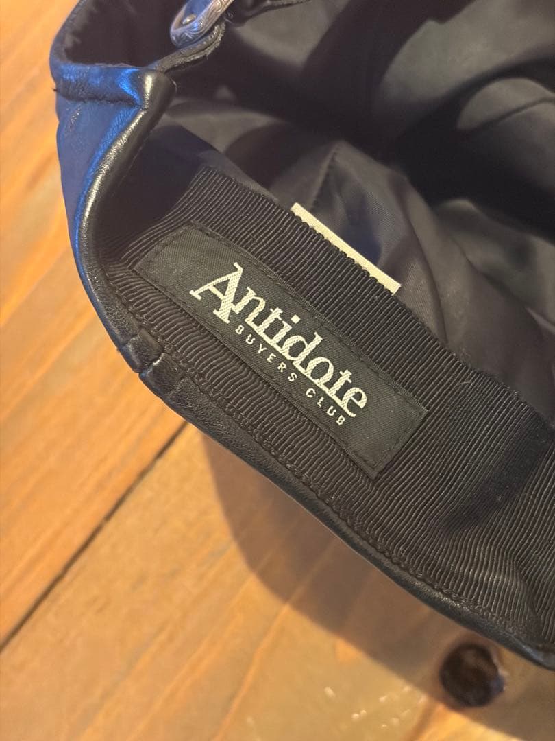Antidote BUYERS CLUB レザー　キャップ　シルバー　ブラック