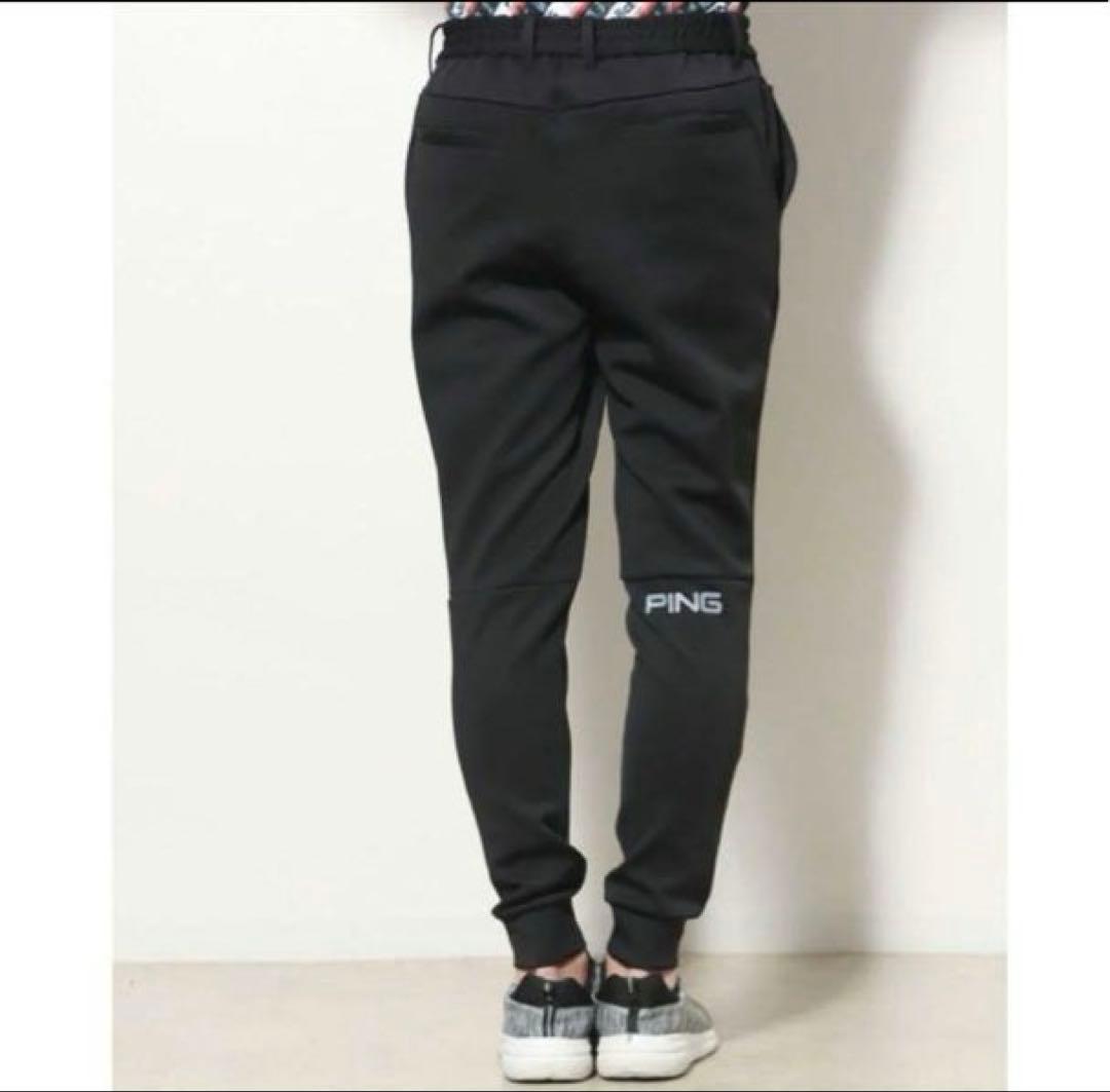 美品　PING　スウェット　ジョガーパンツ　黒　ストレッチ ブラック L