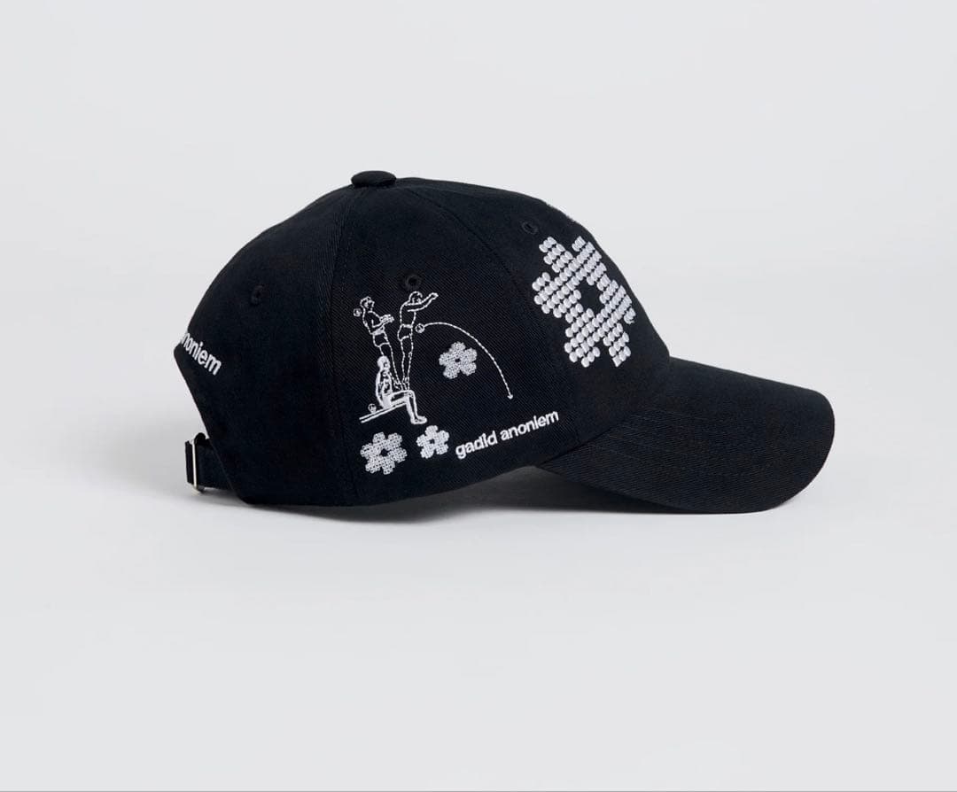 gadid anoniem キャップ PIXEL / BLACK