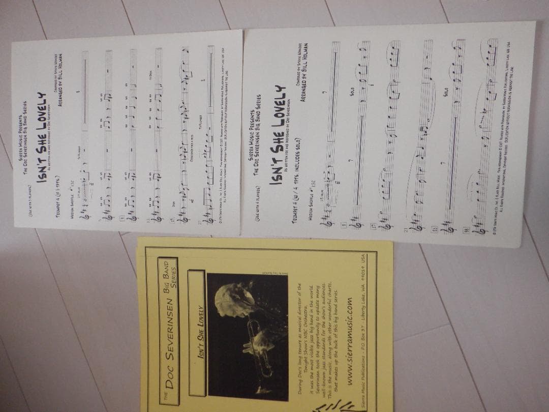 ビッグバンド楽譜「Isn't She Lovely」DOC SEVERINSEN