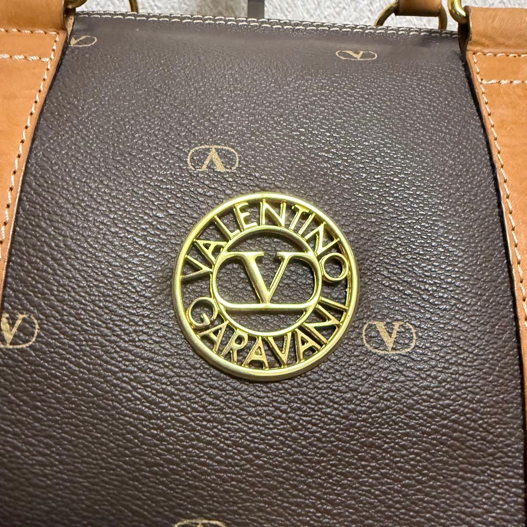 美品✨️ Valentino Garavani ブラウン ボストンバッグ レザー