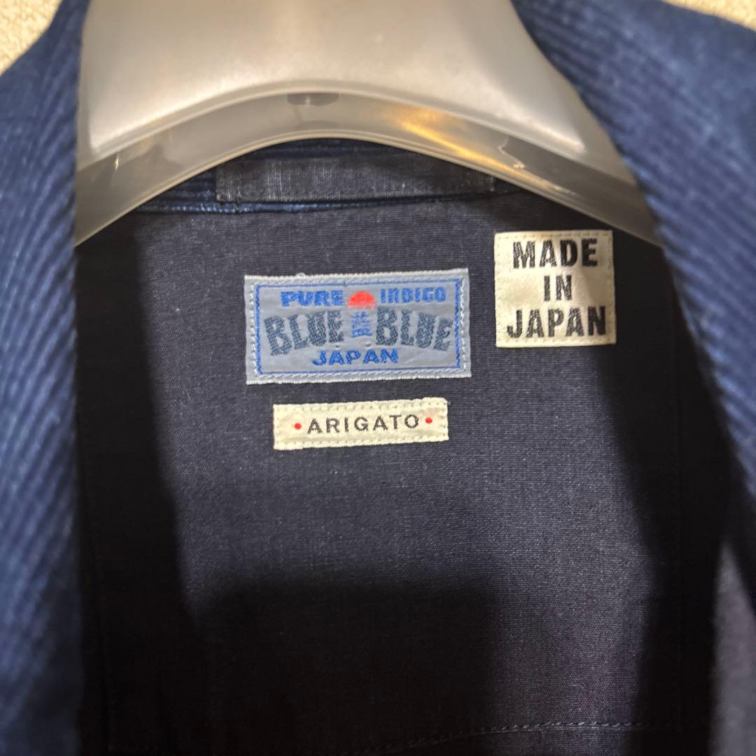 BLUE BLUE JAPAN インディゴ マツリクロス ジップアップ サイズ3