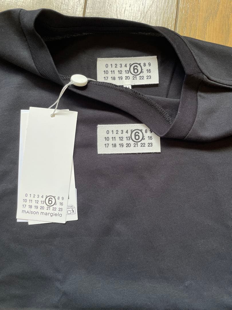 新品未使用✨MM6 Maison MargielaマルジェラロゴブラックTシャツ
