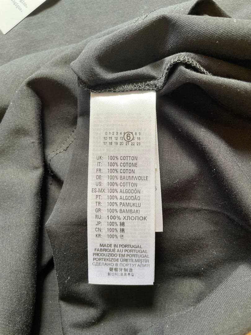 新品未使用✨MM6 Maison MargielaマルジェラロゴブラックTシャツ