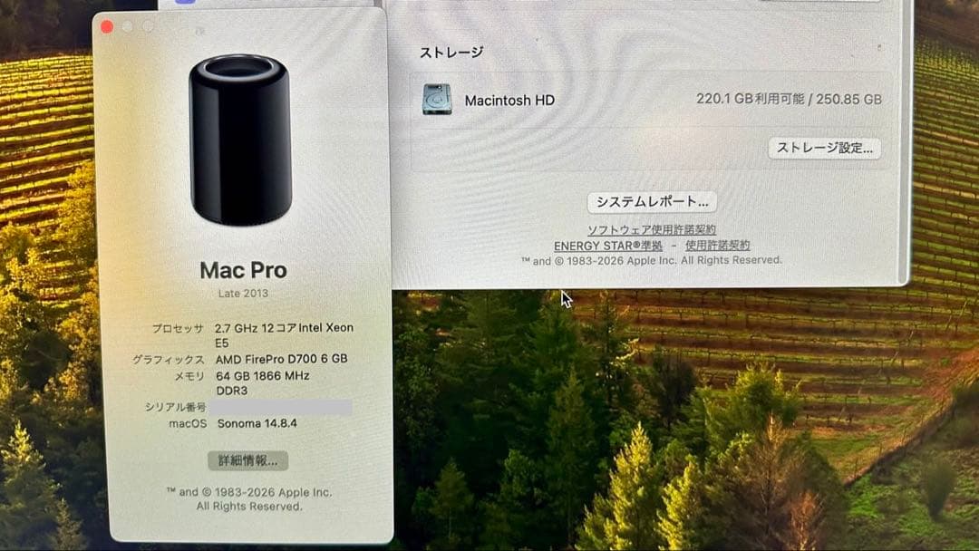 【フルスペック最上位】Mac Pro 2013 / 12コア /64GB