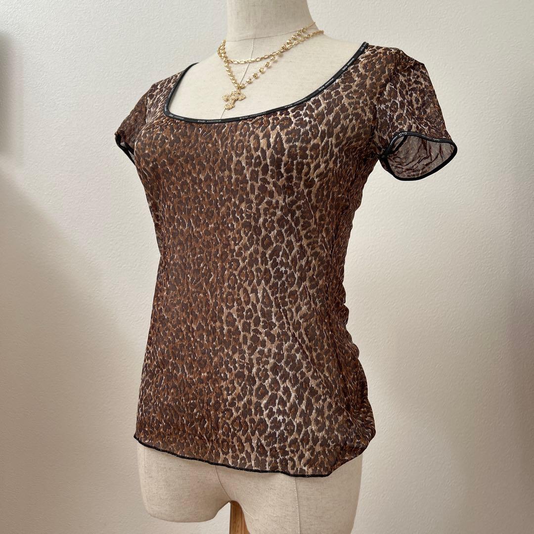 DOLCE &GABBANA UNDER WEAR y2k レオパード　半袖T