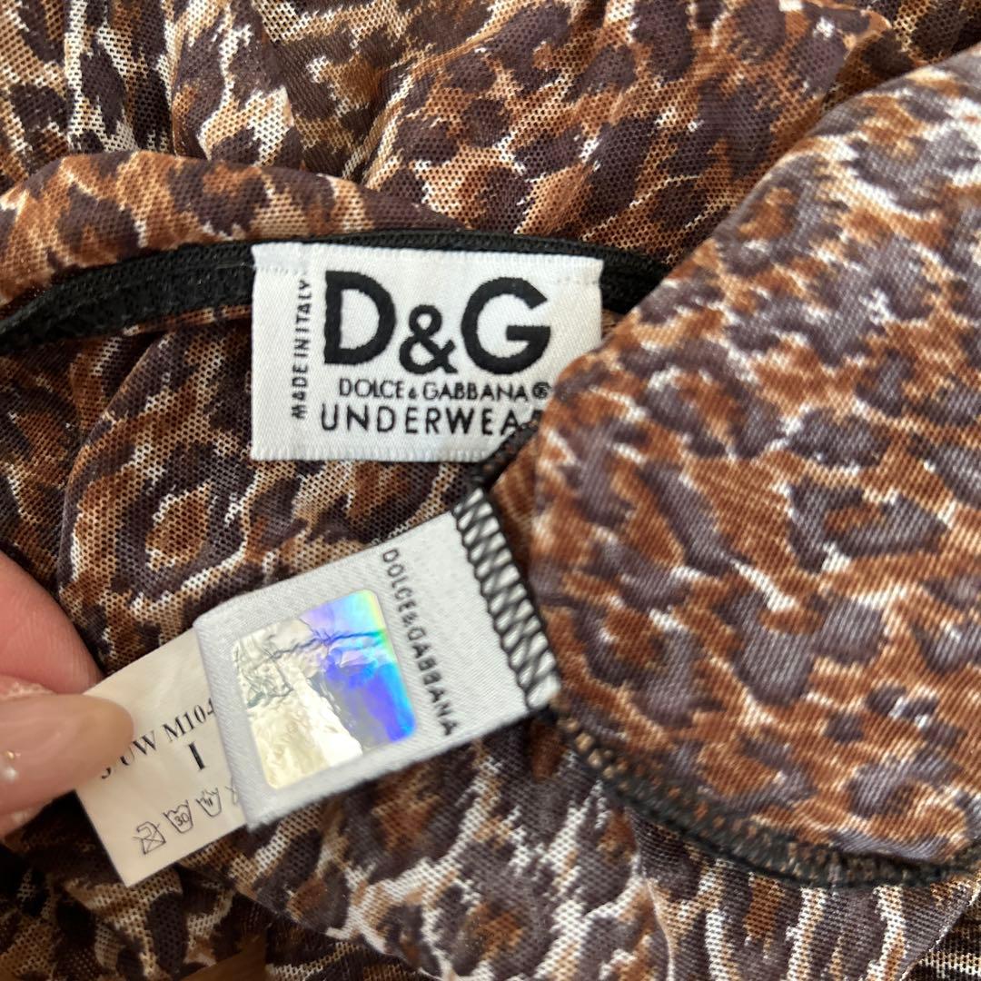 DOLCE &GABBANA UNDER WEAR y2k レオパード　半袖T