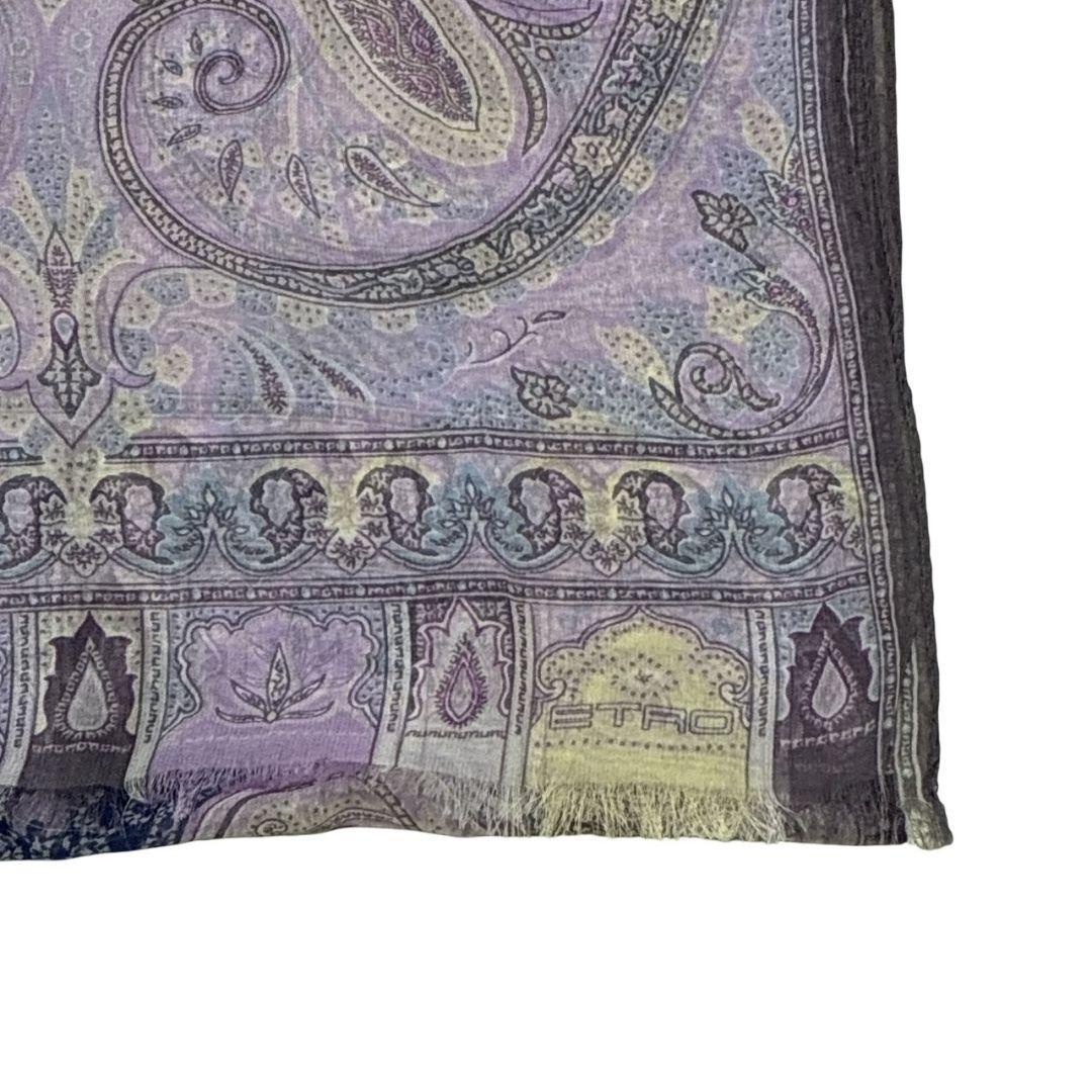 極美品✨ETRO エトロ シルク イタリア製 ストール スカーフ ペイズリー