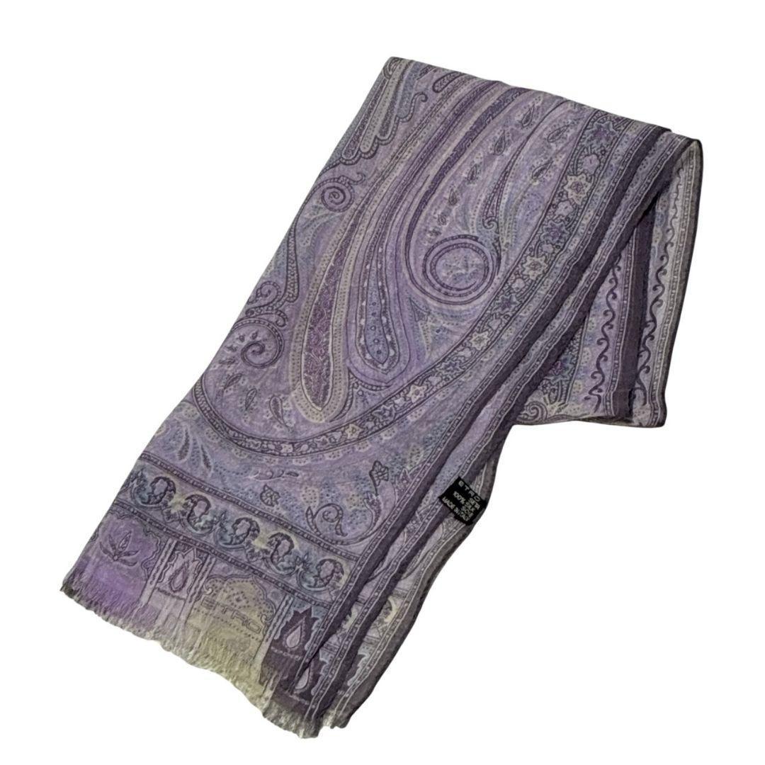 極美品✨ETRO エトロ シルク イタリア製 ストール スカーフ ペイズリー