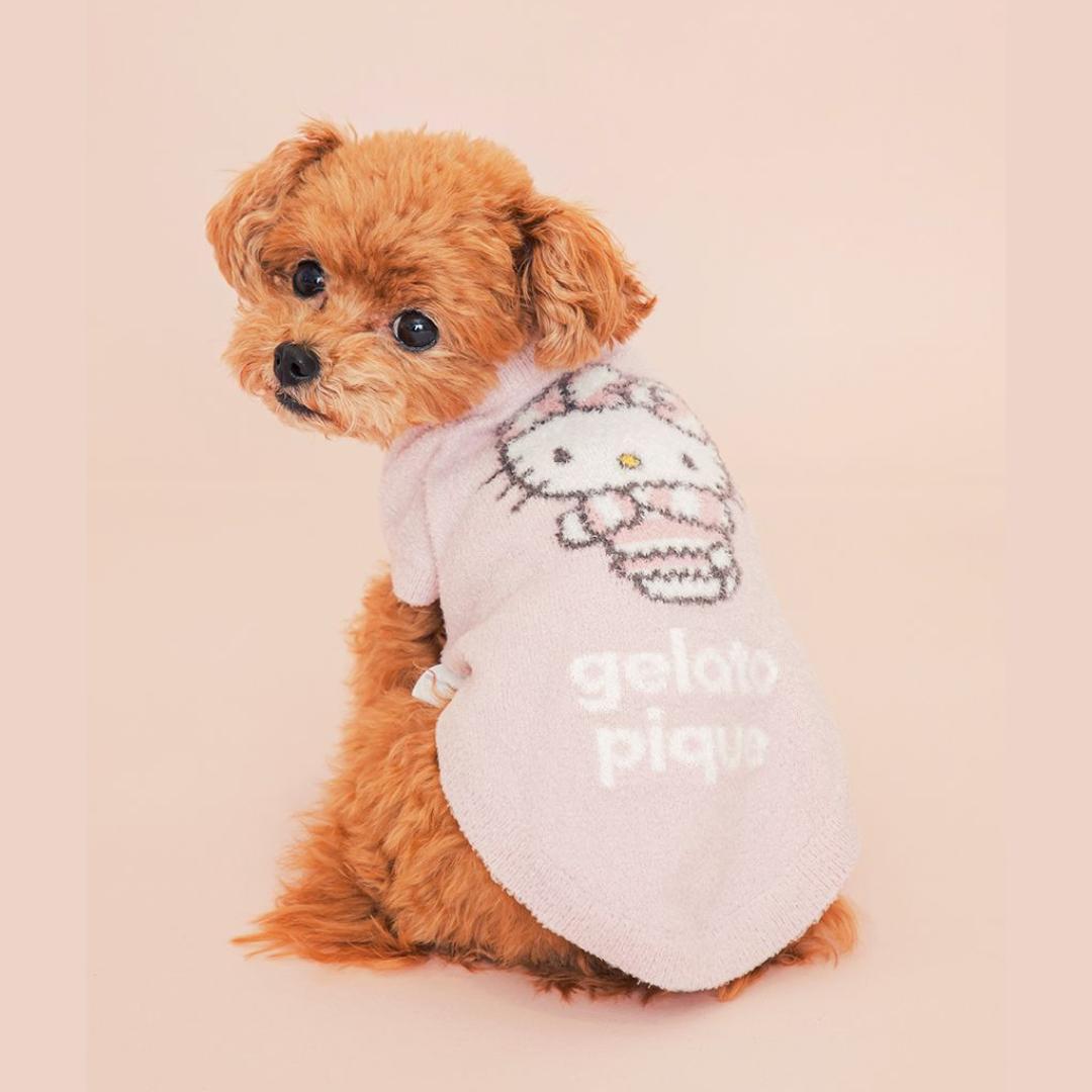 サンリオハウス ジェラピケ CAT＆DOG スムーズィープルオーバー Lサイズ